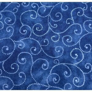 Marble Swirl Moda Blue Fat Quarter Cotton Fabric 18"x22" Pattern